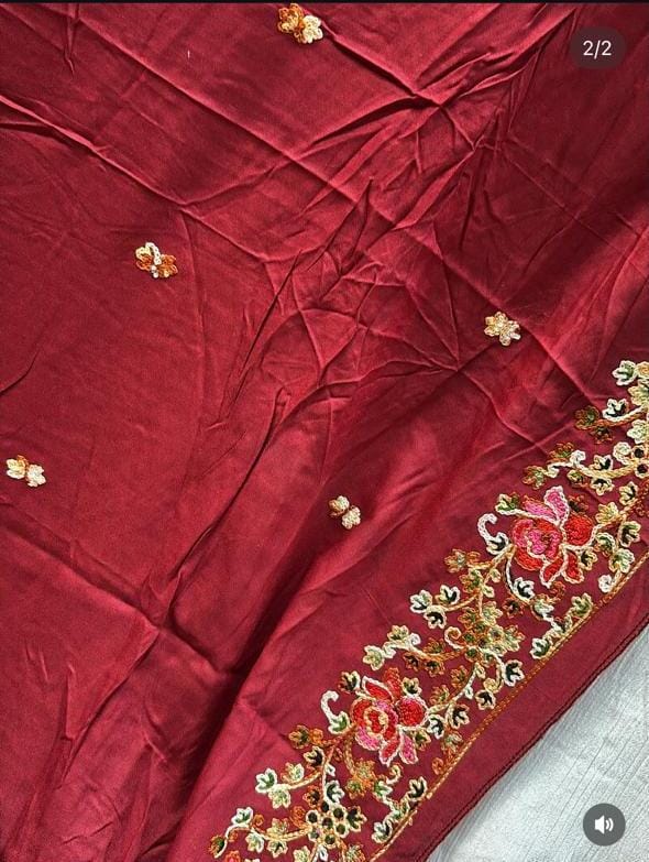 Embroidered Rayon dupatta