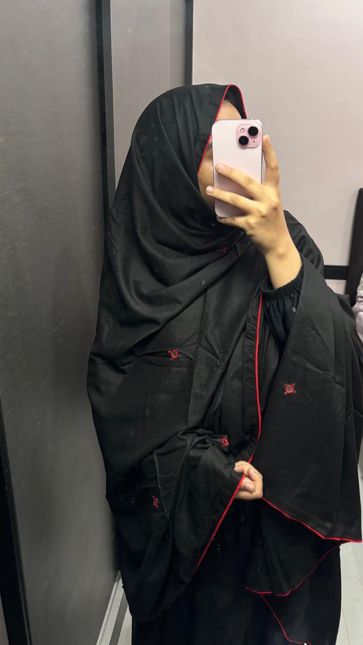 Black & Red. handwork big size chadar