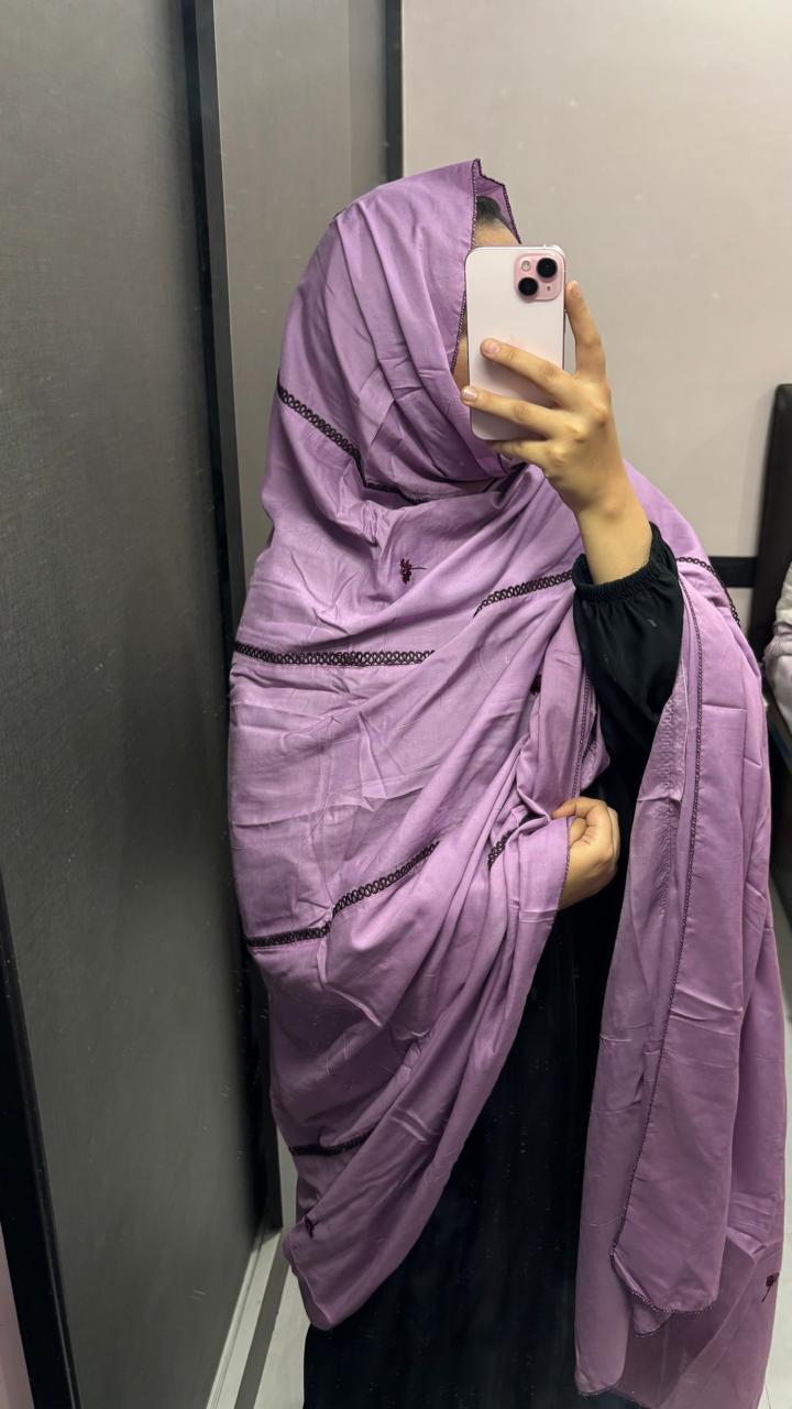 Purple Designer big size Chadar