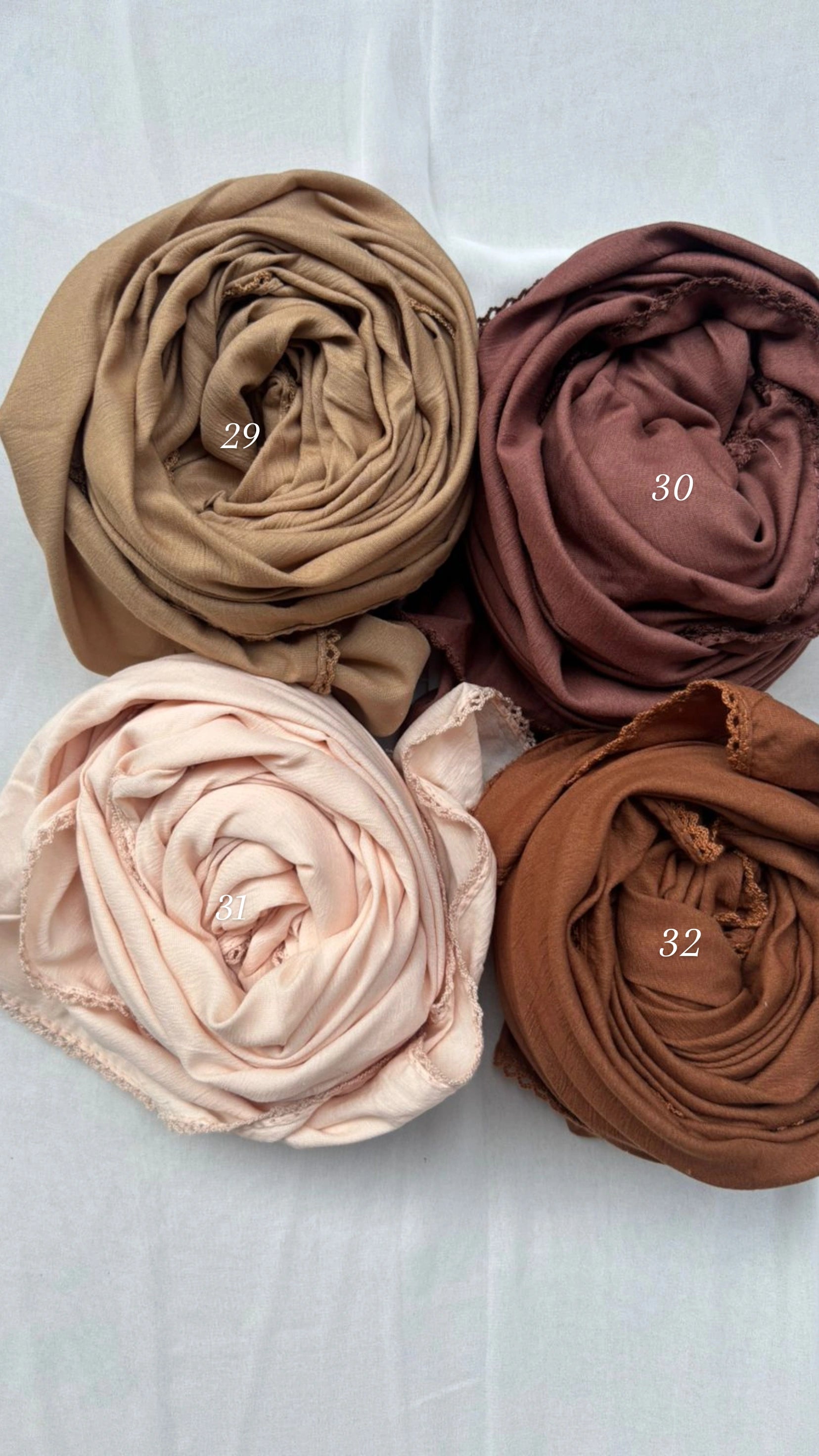 Cotton Hijab With laces