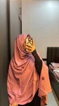 Mauve hand work Rayon dupatta