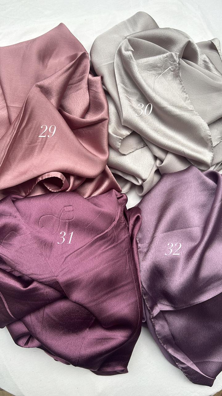 Bubble satin hijabs