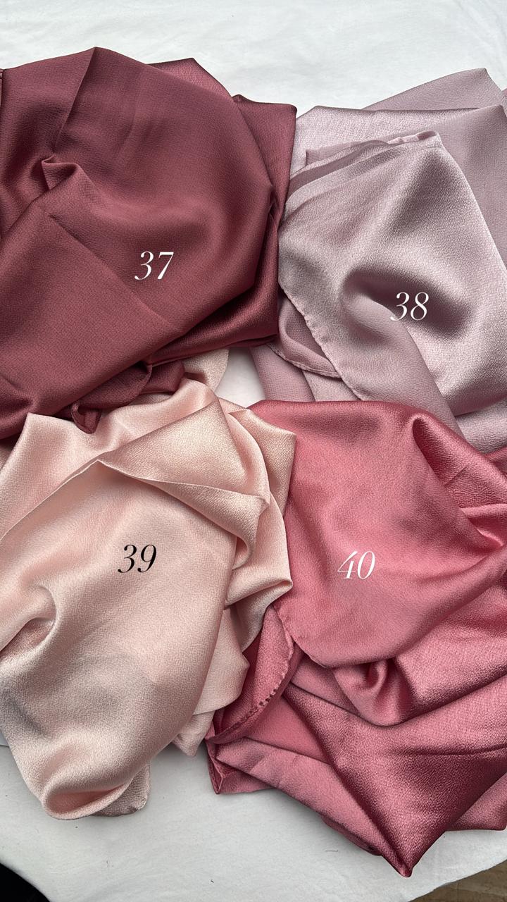 Bubble satin hijabs