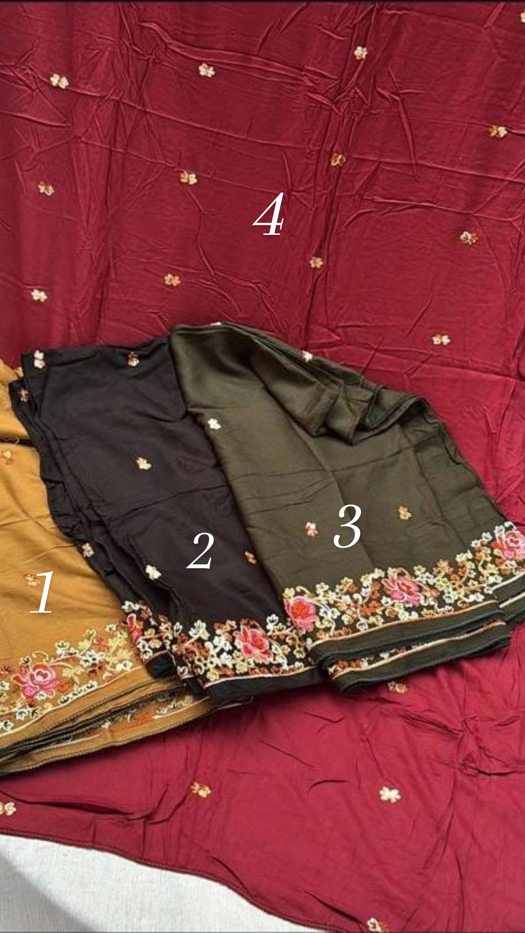 Embroidered Rayon dupatta