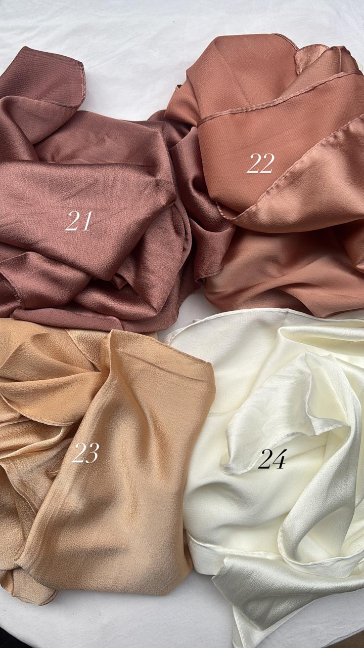 Bubble satin hijabs