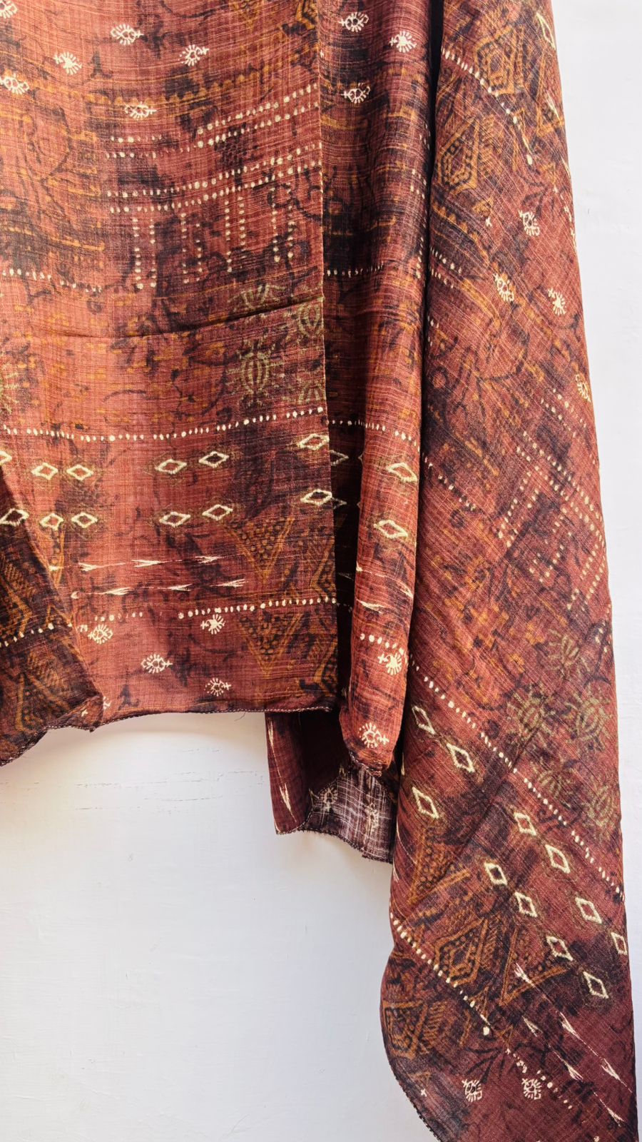 Printed Brown dupatta
