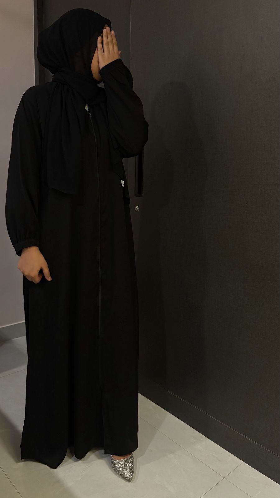 Basic Abayah - Front open with zip