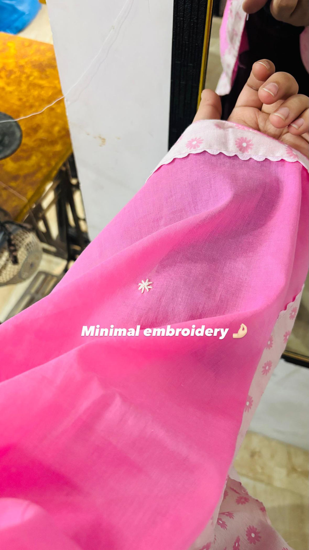 Pink designer embroidered dupatta dupatta