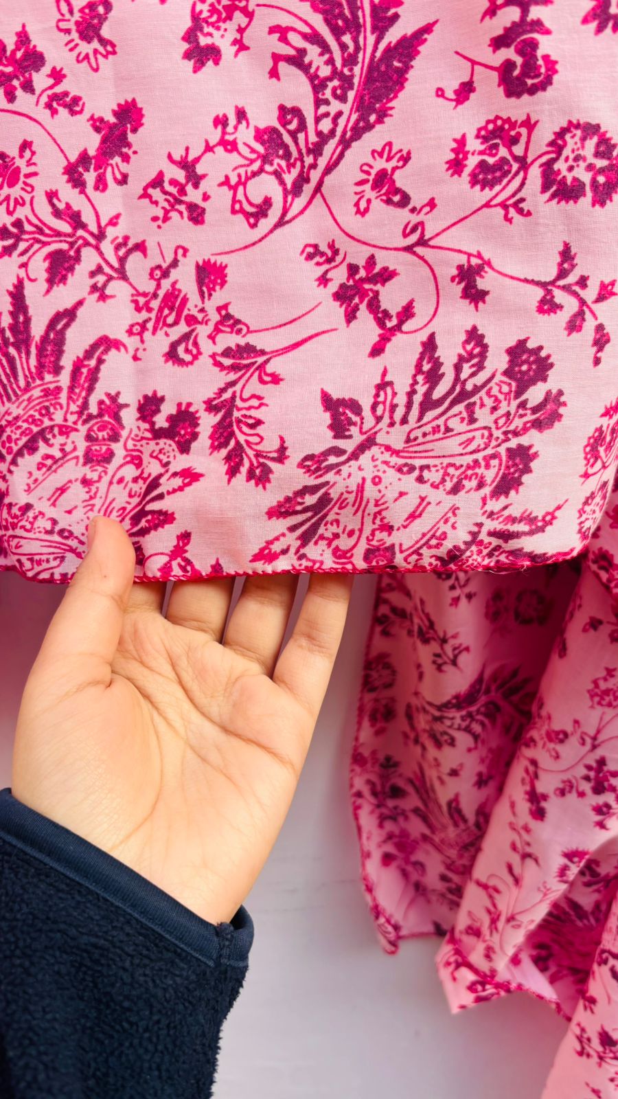 Printed Pink dupatta