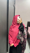 Pink & Wine Rayon Designer Dupatta