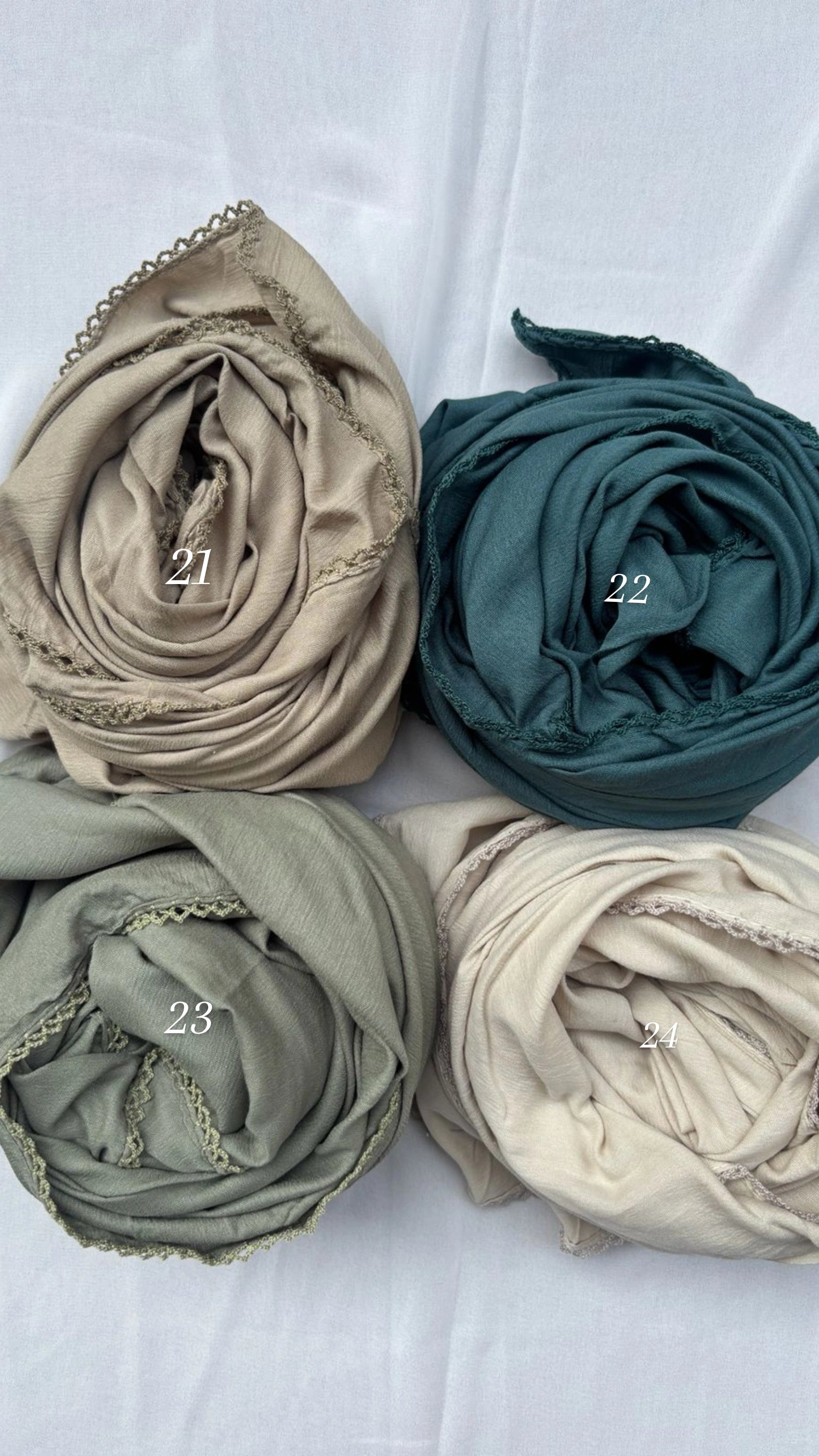 Cotton Hijab With laces