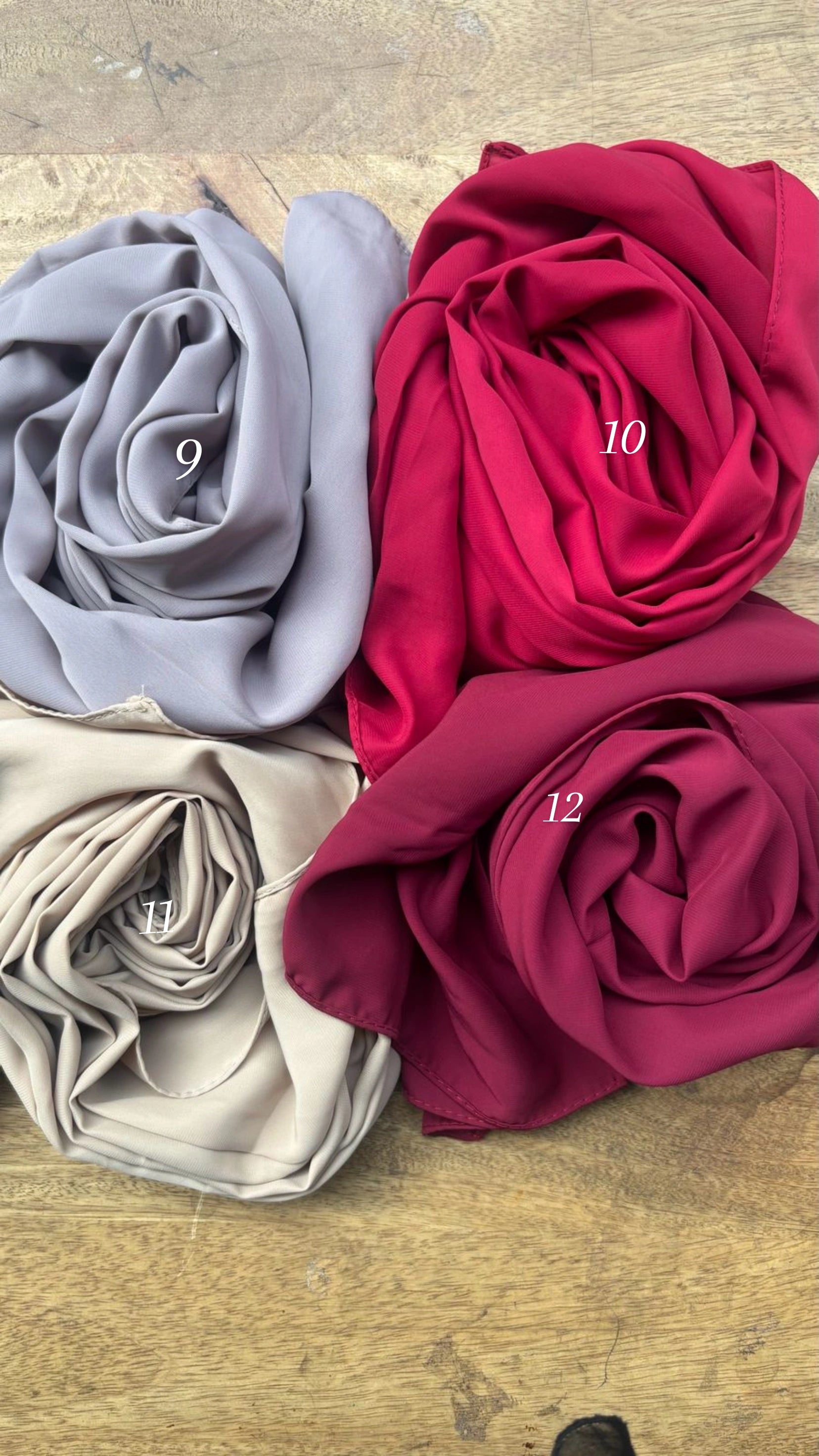 Heavy chiffon hijabs