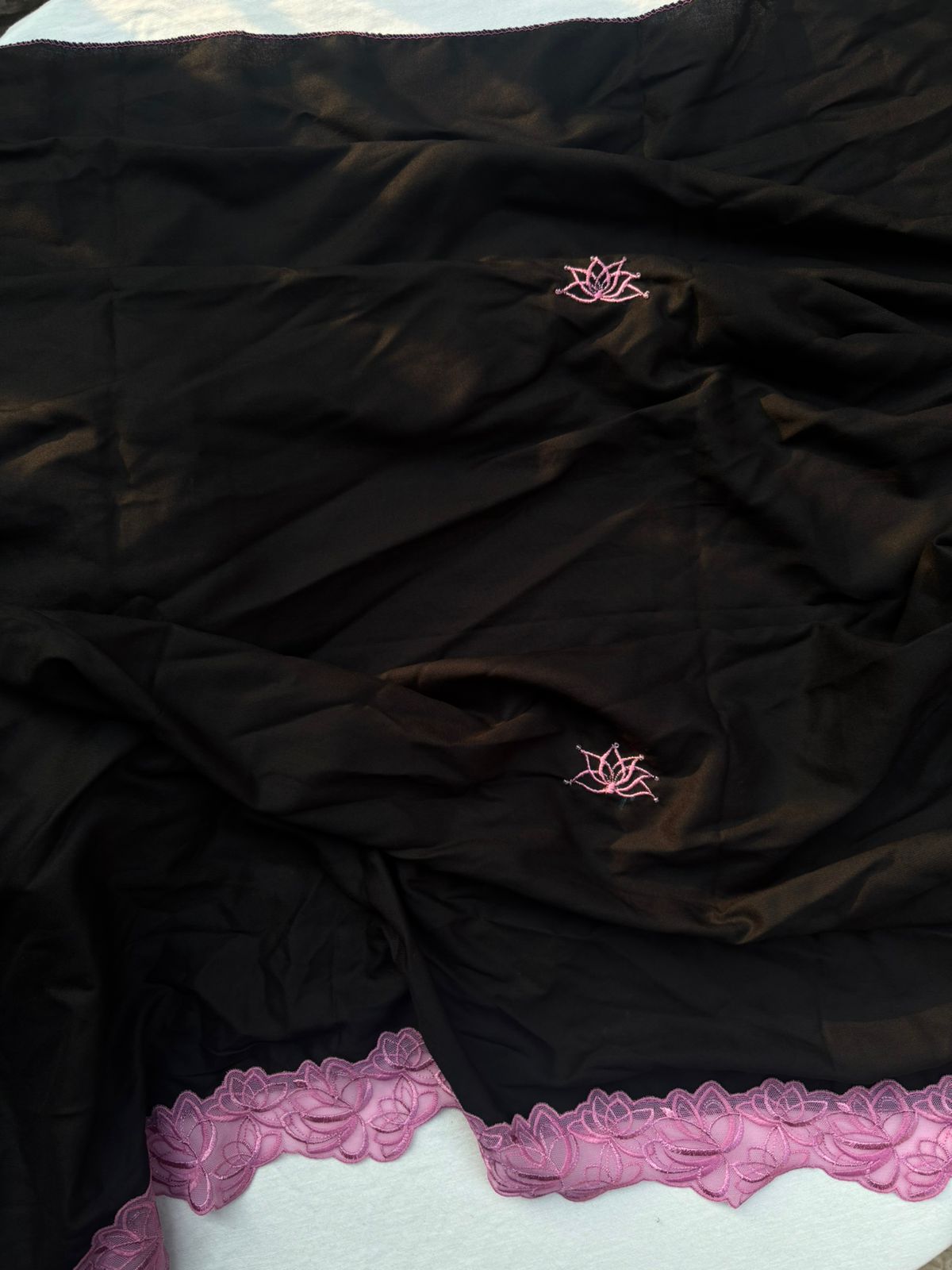 Embroidered Black dupatta