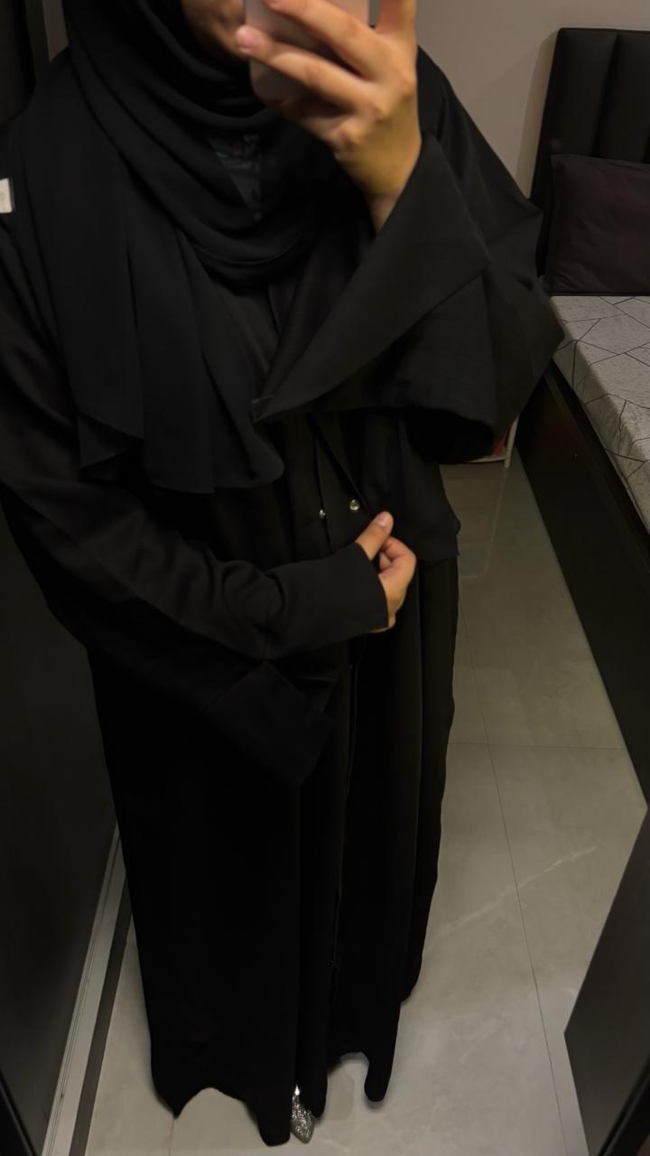 Basic Abayah - Front open with buttons