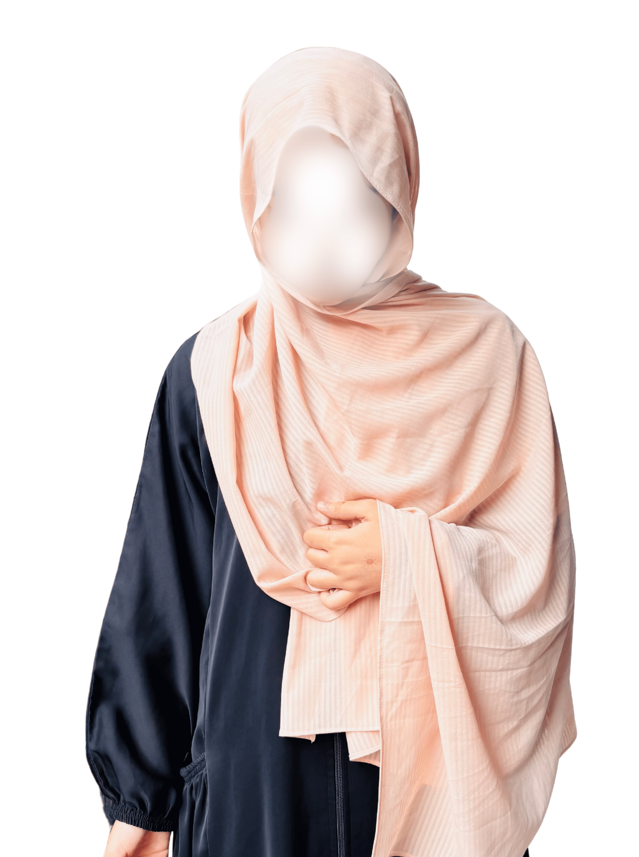Safah hijab - self lining pattern