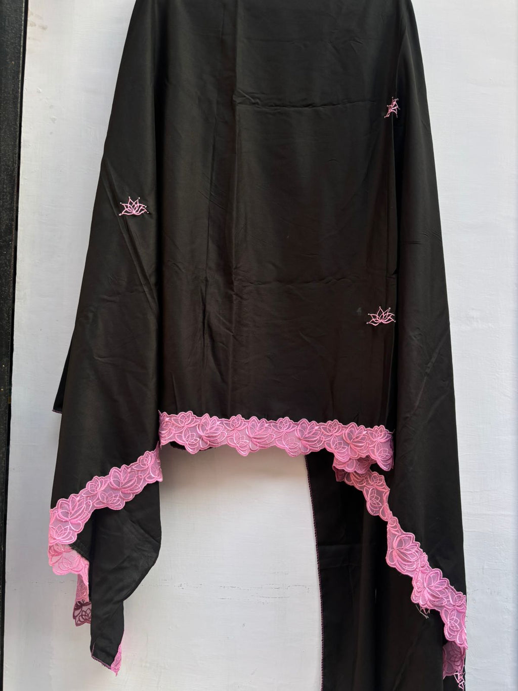 Embroidered Black dupatta