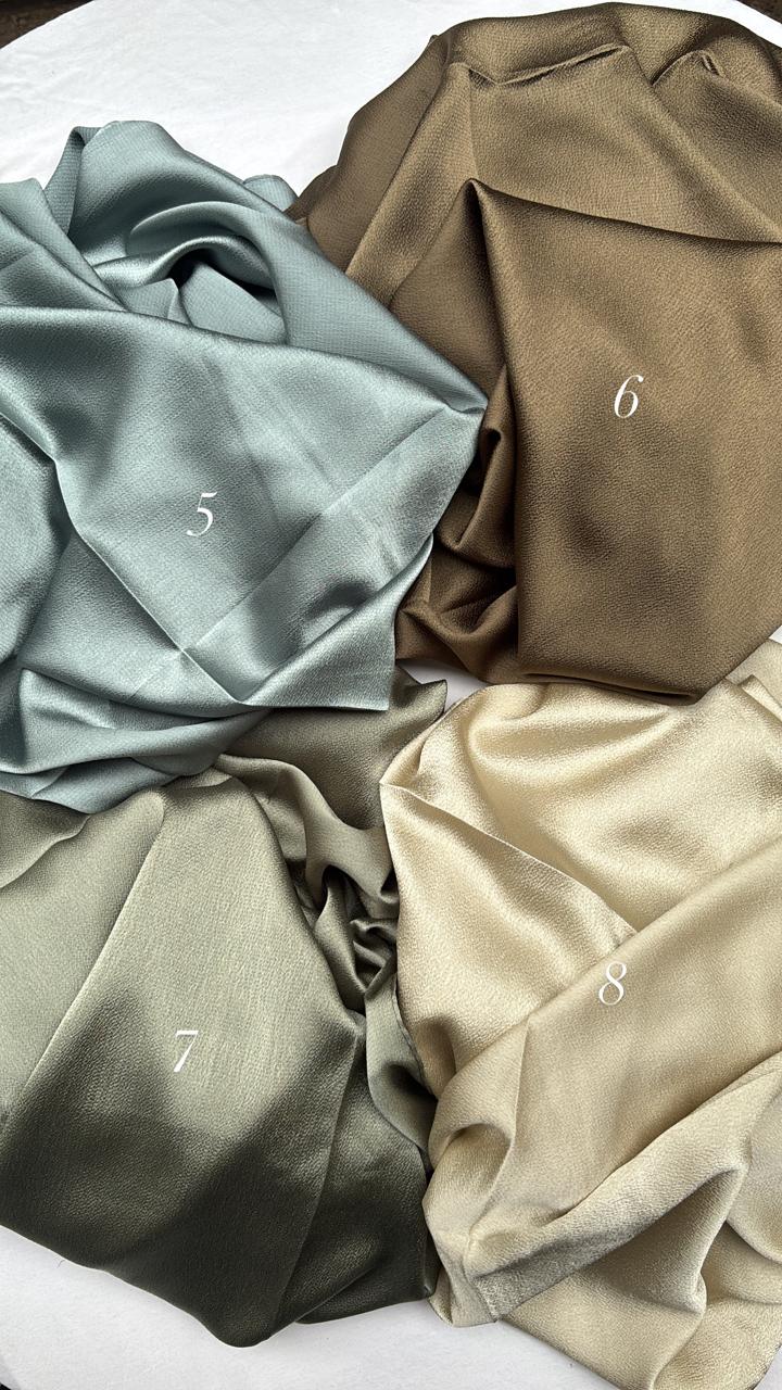 Bubble satin hijabs